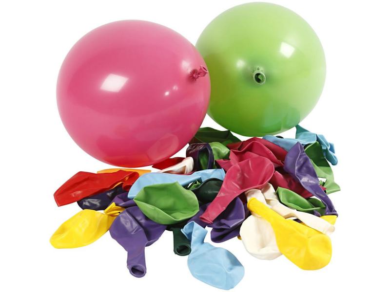 Creativ Company Luftballon farbig, 100 Stück Luftballon