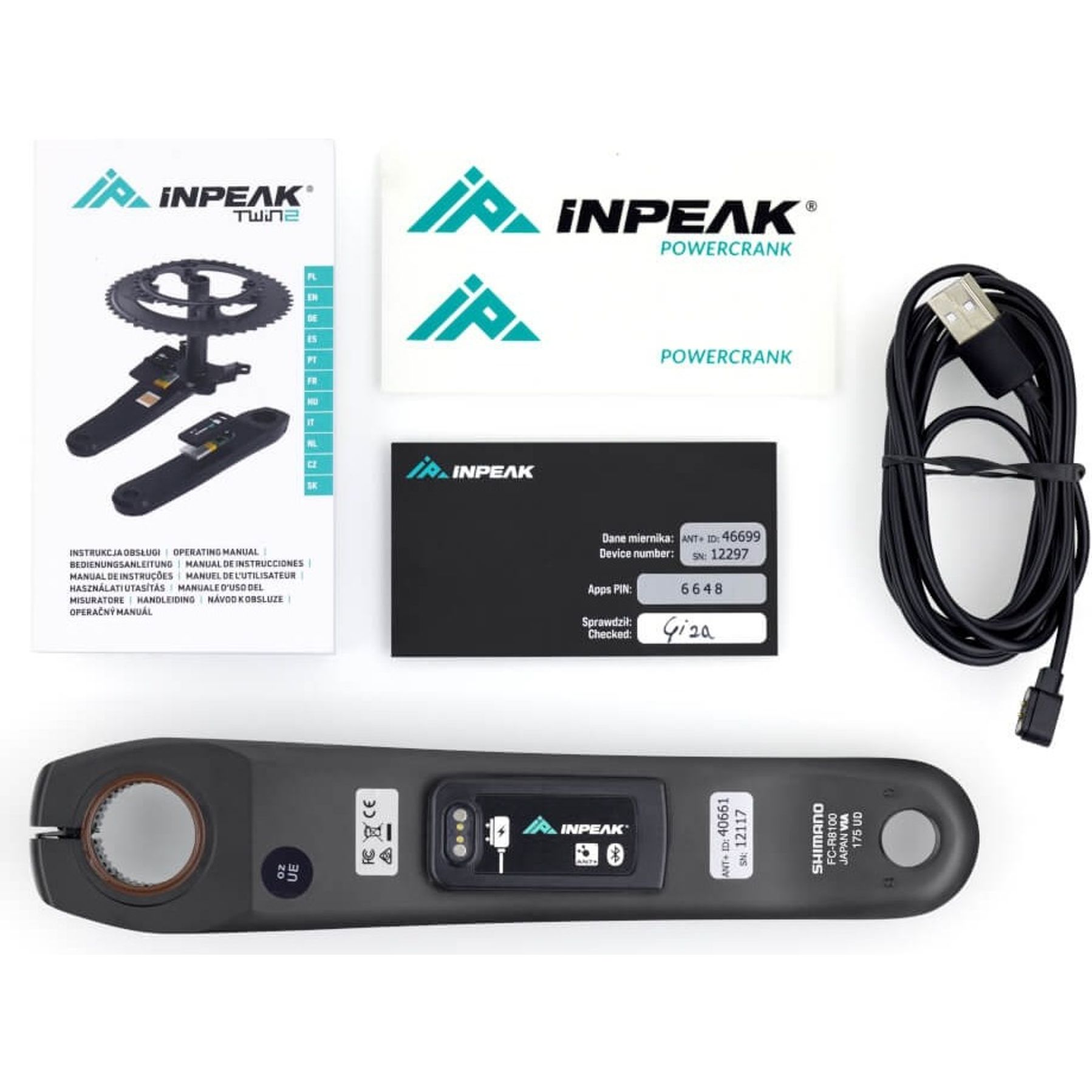 INPEAK POWERCRANK-E Ultegra FC-R8100 Powermeter