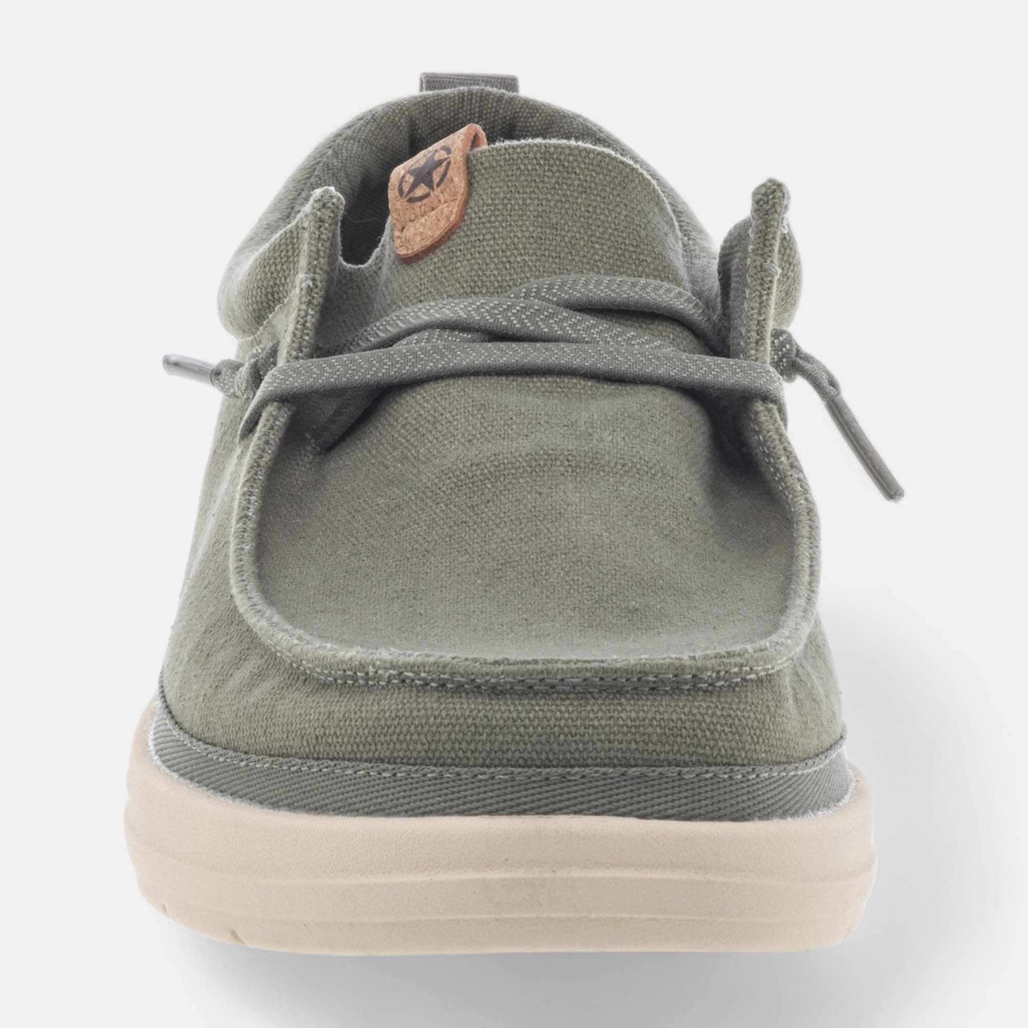 Baskets en toile Homme kaki