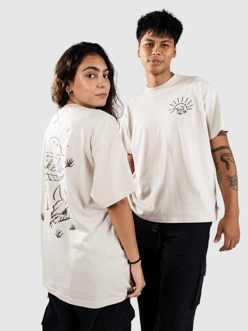 Nike Sb M90 Train Moniker T-Shirt lt orewood brn