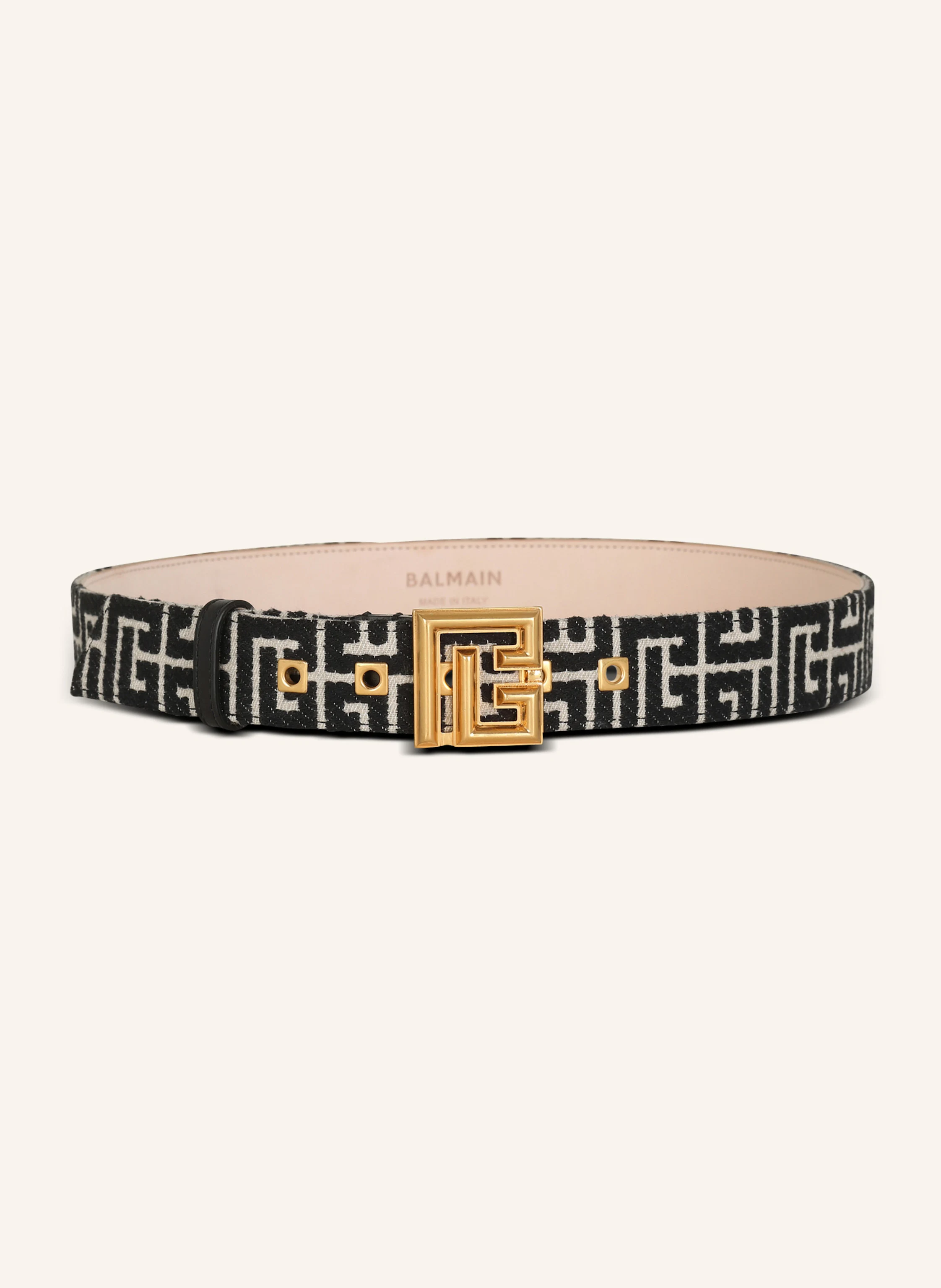 BALMAIN Gürtel PB Belt aus Jacquard mit Monogramm
