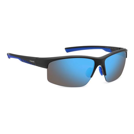 Polaroid PLD 7018/N/S Solbriller, Matte Black Blue