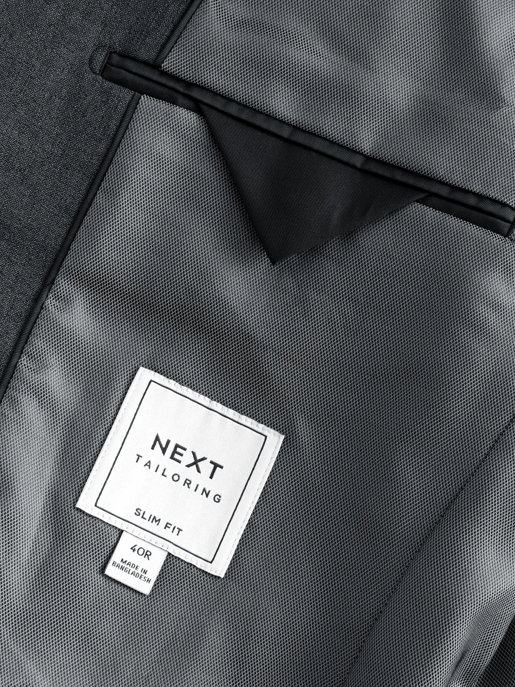Antraciet - Slim Fit - Must-have kostuum: colbert