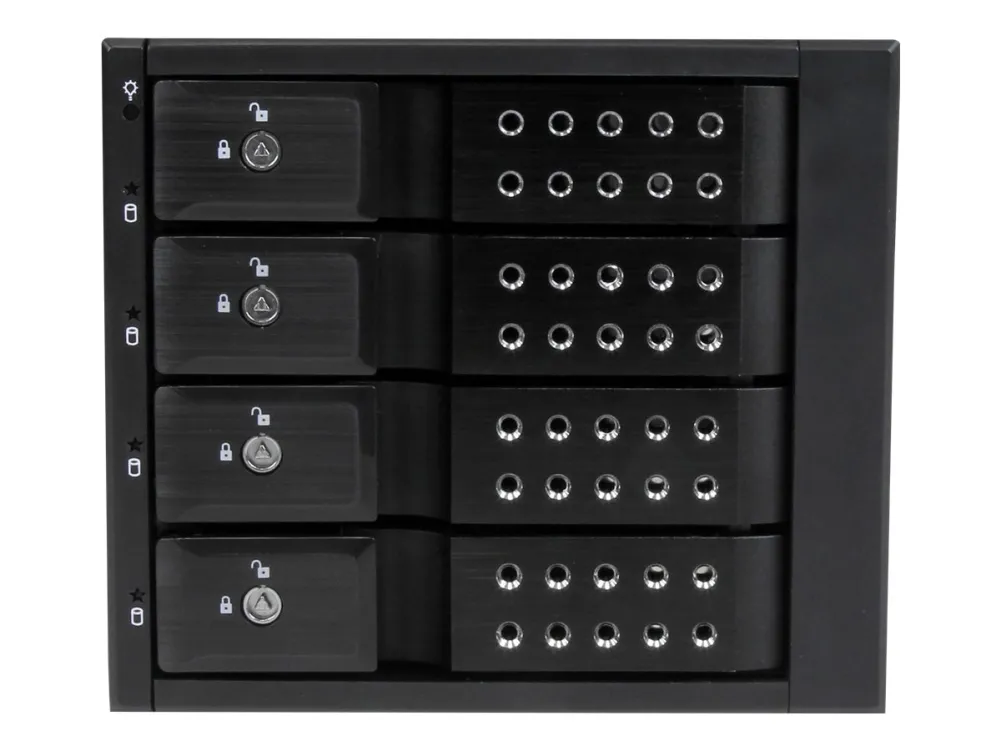 StarTech.com 4-Bay Mobile Rack Backplane - Trayless Hot Swap Mobile Rack Backplane for 3.5in SAS II/SATA III - 6 Gbps HDD (HSB4SATSASBA) - Lagrings mobil rack - 2.5