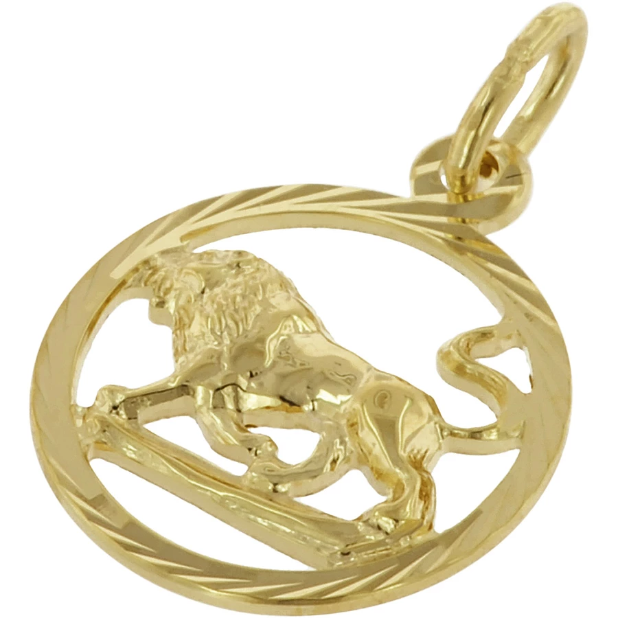 trendor Kinder Sternzeichen Löwe 333 Gold + goldplattierte Kette gold