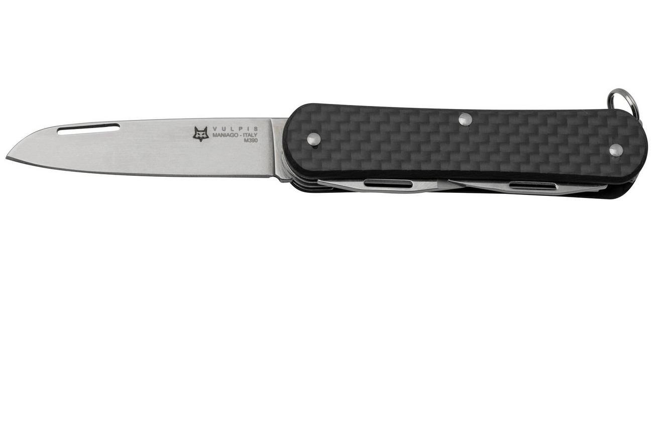 FOX Vulpis 4-Tools FX-VP130-S4CF, M390, Carbon Fiber, Zwitsers zakmes