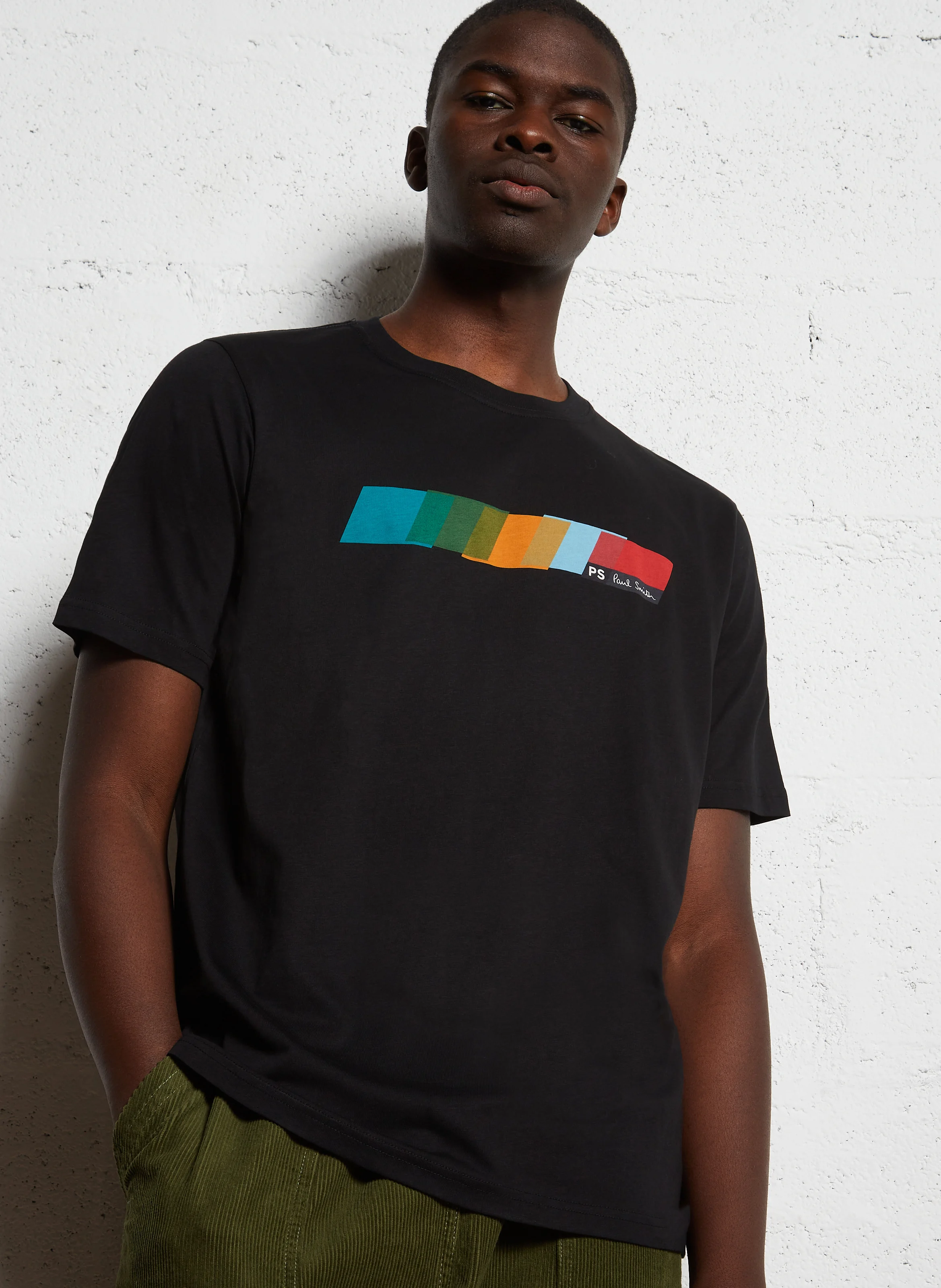 Tee-shirt col rond en coton bio | Noir