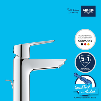 Grohe Wastafelmengkraan Start S-Size met Waste  Chroom