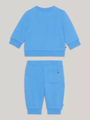 Conjunto de moletom e calça de moletom com logo