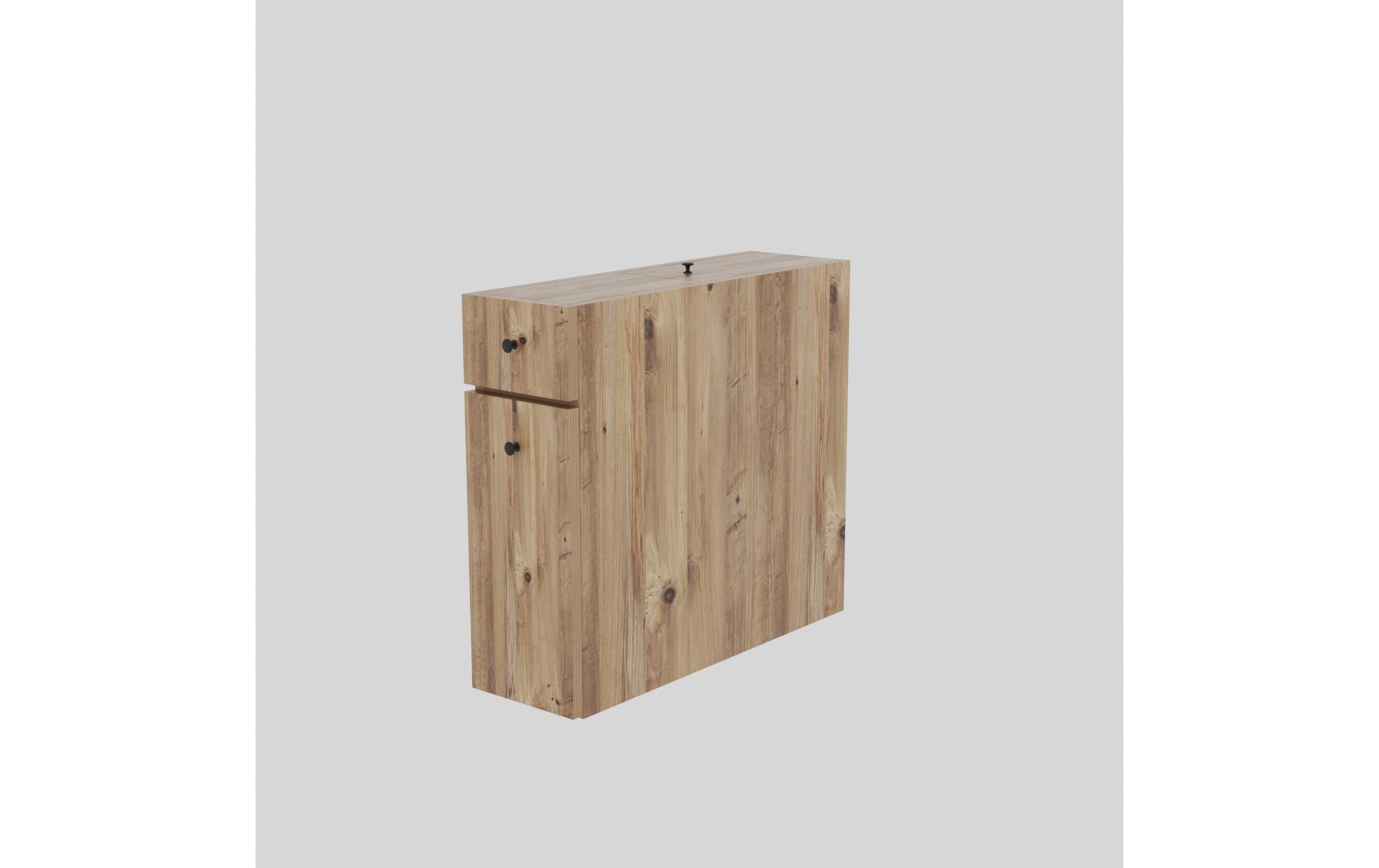 Badezimmerregal Calencia 19 x 55 x 60 cm, Nature<br>Badregal