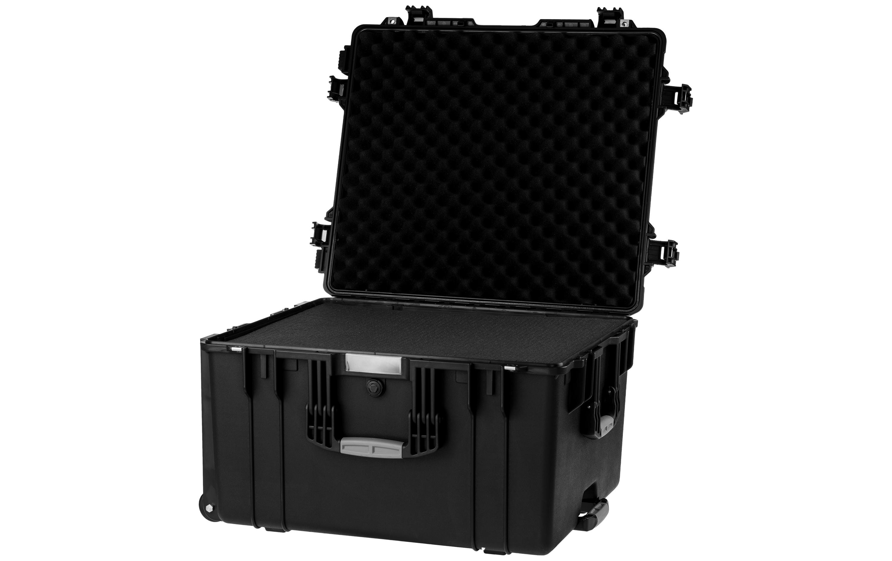 Schutzkoffer mit Schaumstoffeinlage, 116.8 l, Schwarz<br>Für den sicheren Transport von empfindlichen Geräten