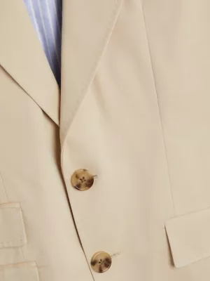 Blazer chino de abotoamento simples