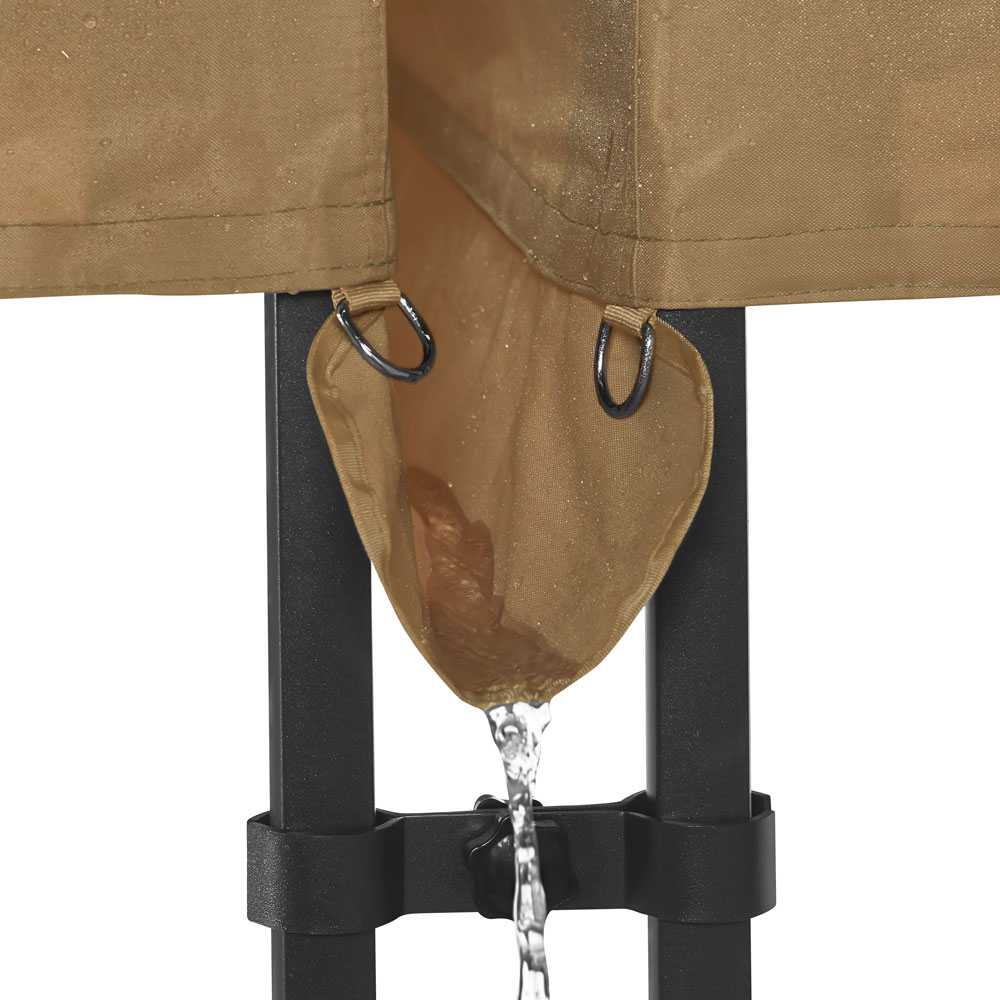 VONROC Premium 6x3 easy-Up partytent met koppelset - beige