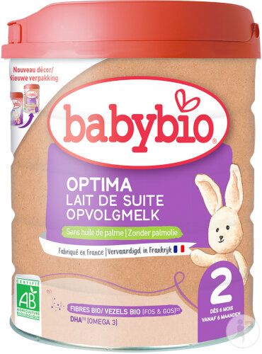Babybio Optima 2 Lait De Suite Dès 6 Mois Bio Boîte 800g