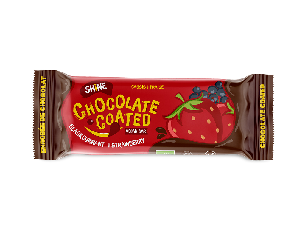 BARRA SHINE CEREAIS CHOCO MORANGO BIO 41G
