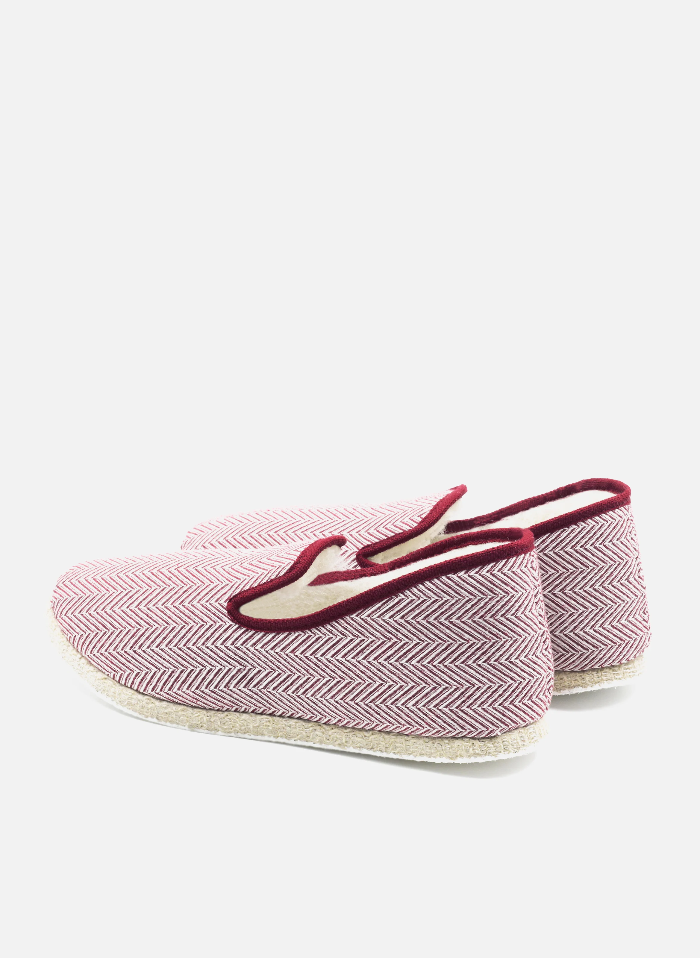 Charentaises tissu | Blanc