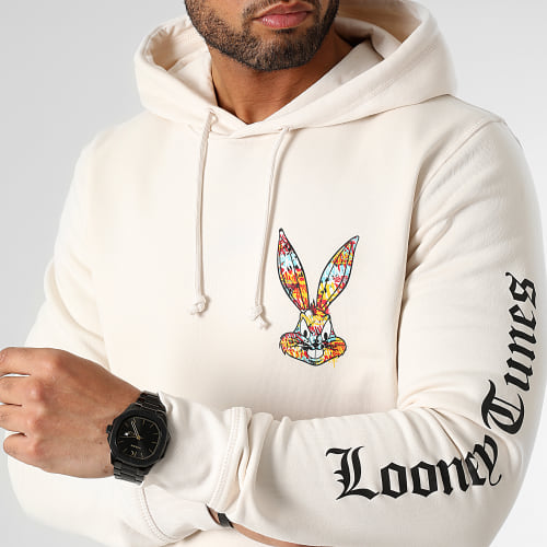 Sweat Capuche Sleeves Bugs Bunny Graff Beige