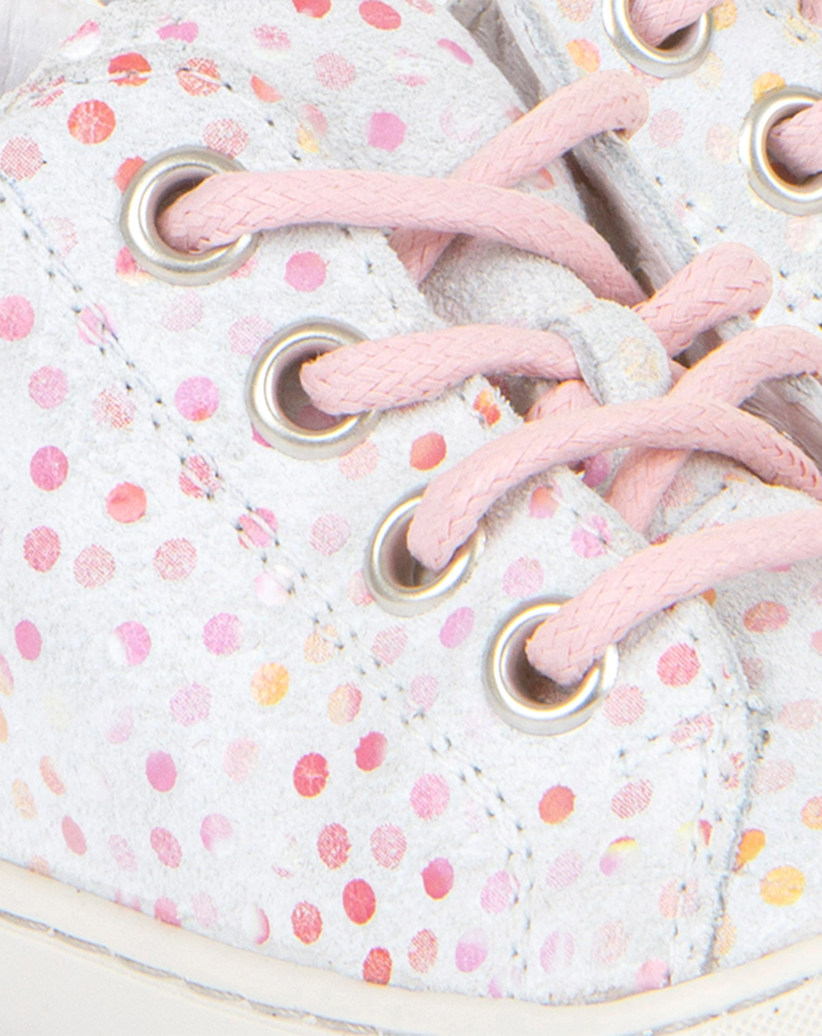 Lauflernschuhe OLLIE LACES DOTS in white