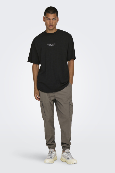 Only & Sons zwarte heren t-shirt