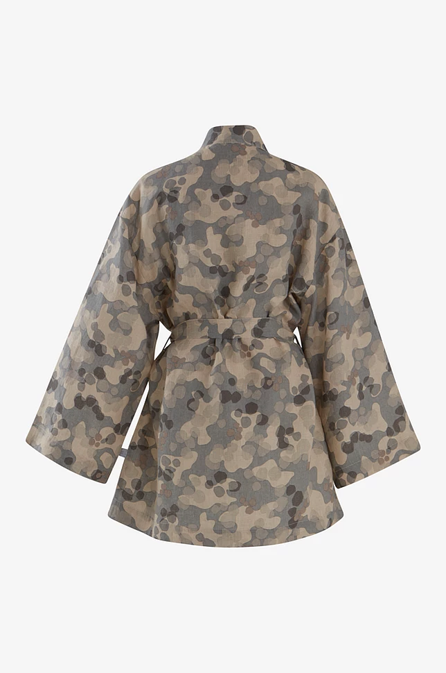 CARA kort kimono i lin
