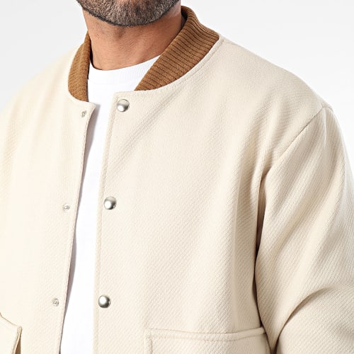 Ensemble Veste Bomber Et Pantalon Beige Camel