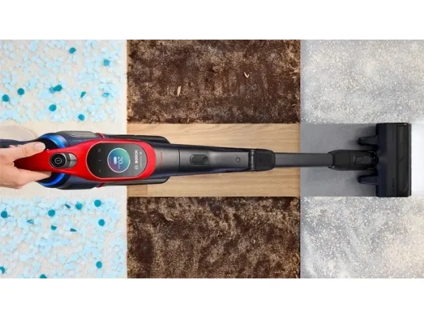 Bosch BCS1041PET, Stick vakuum, Poseløs, Sort, Rød, 0,4 L, Dry, HEPA