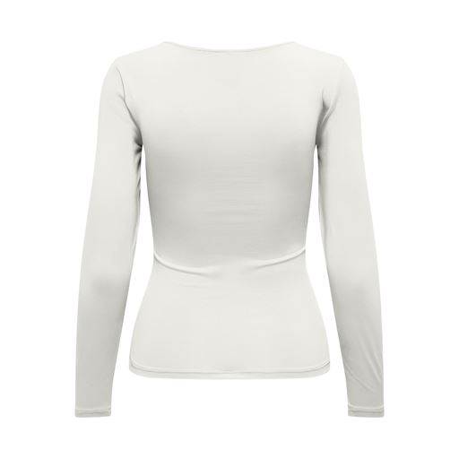 ONLY Lea Langærmet T-shirt, Hvid, XL