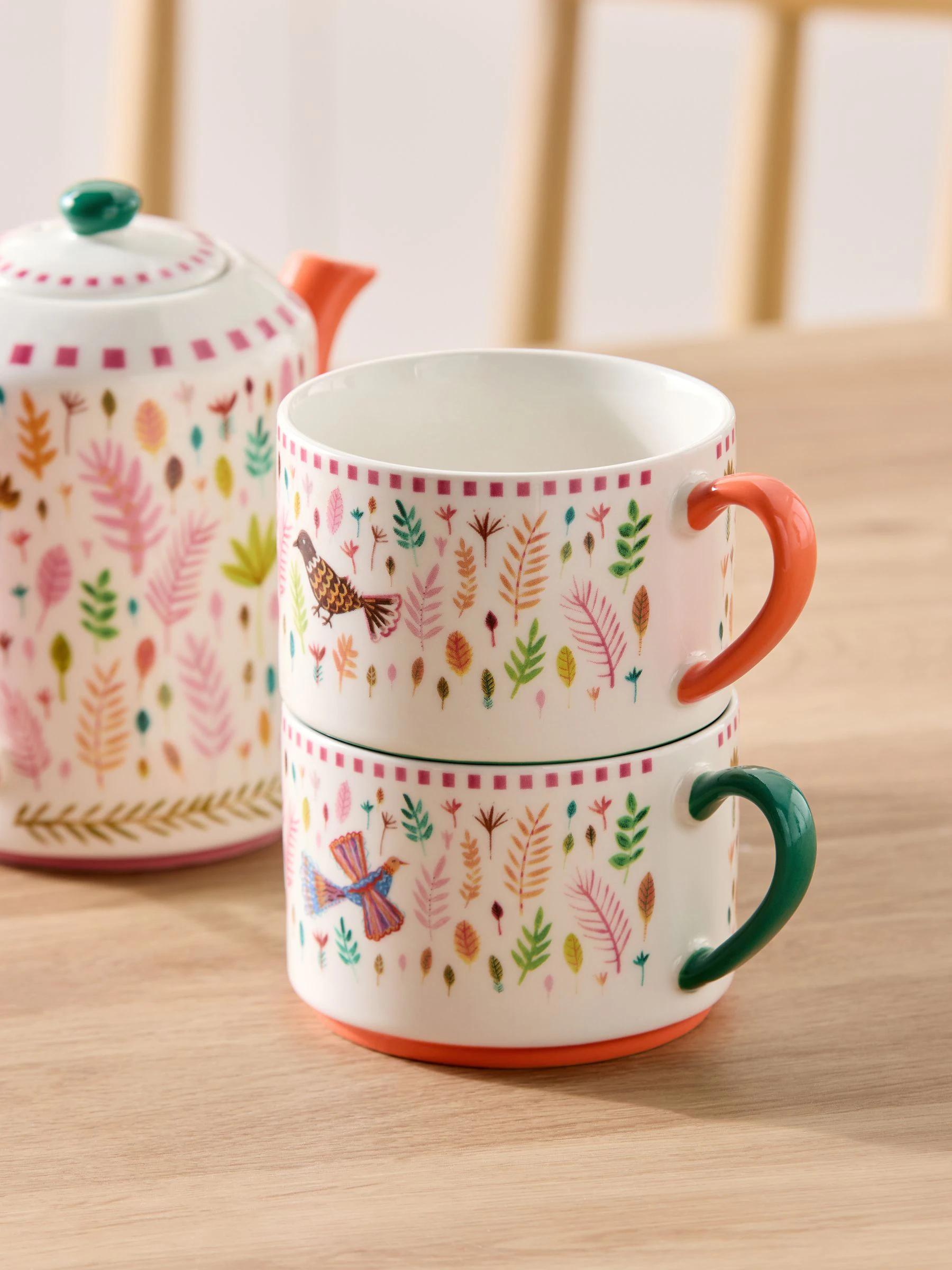 Lucy Tiffney Autumn Leaves Tea for 2 Set
