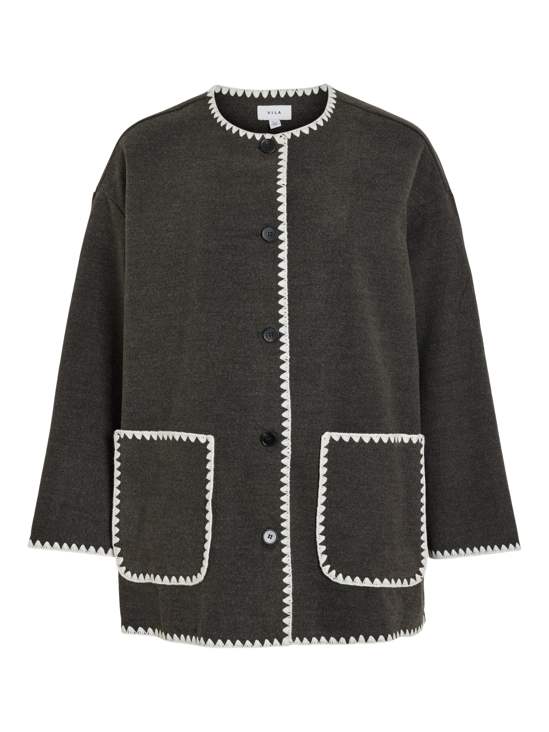 Vila  Viane jakke - Dark Grey