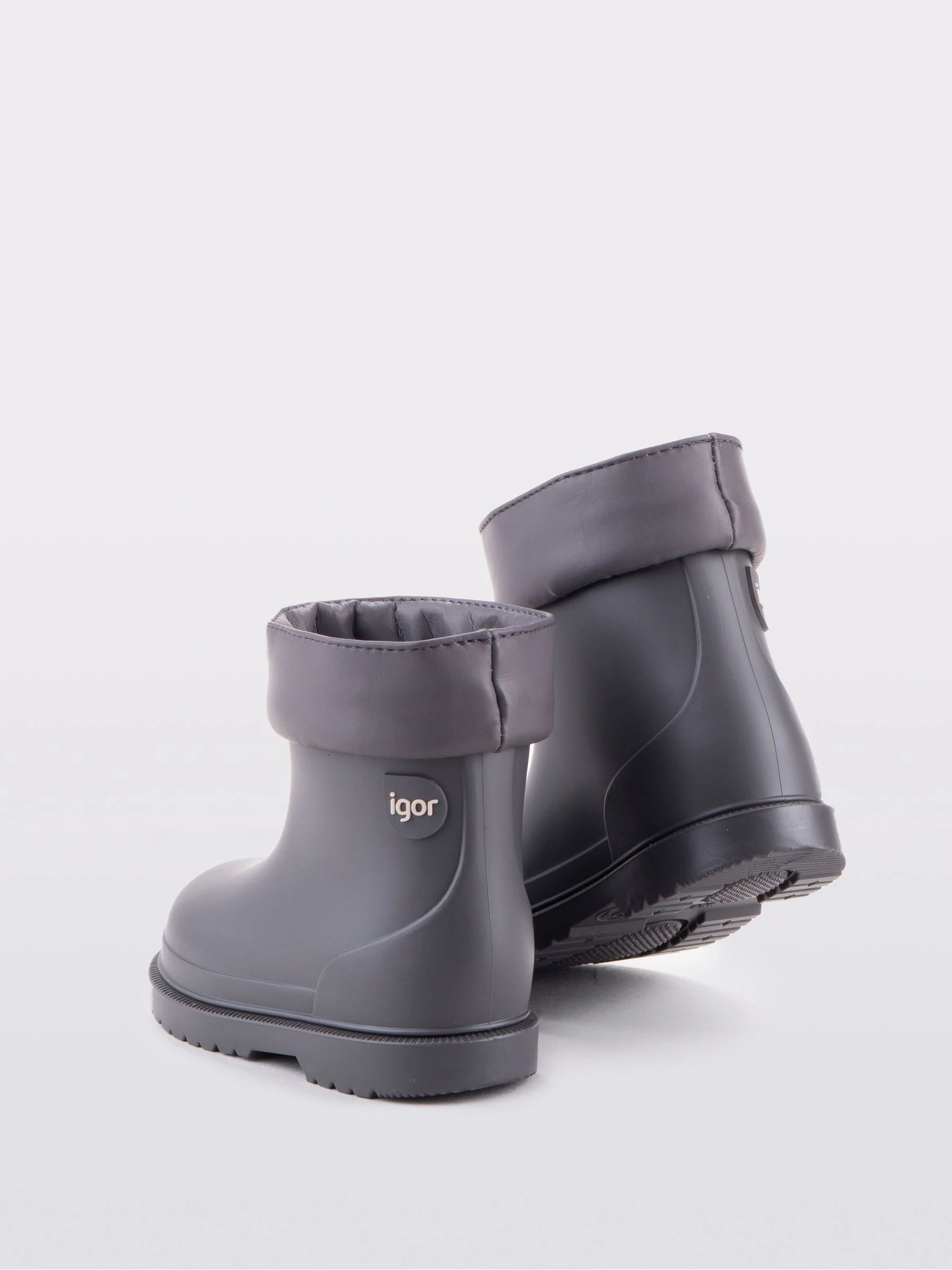 Grijs - Igor waterdichte Bimbi Euri enkellange regenlaarzen