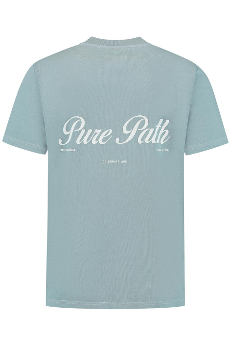 Pure Path blauwe heren t-shirt