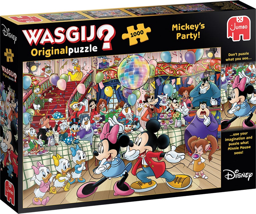 Jumbo puzzel Wasgij Original mickey's party 68 x 49 cm 1000 stukjes