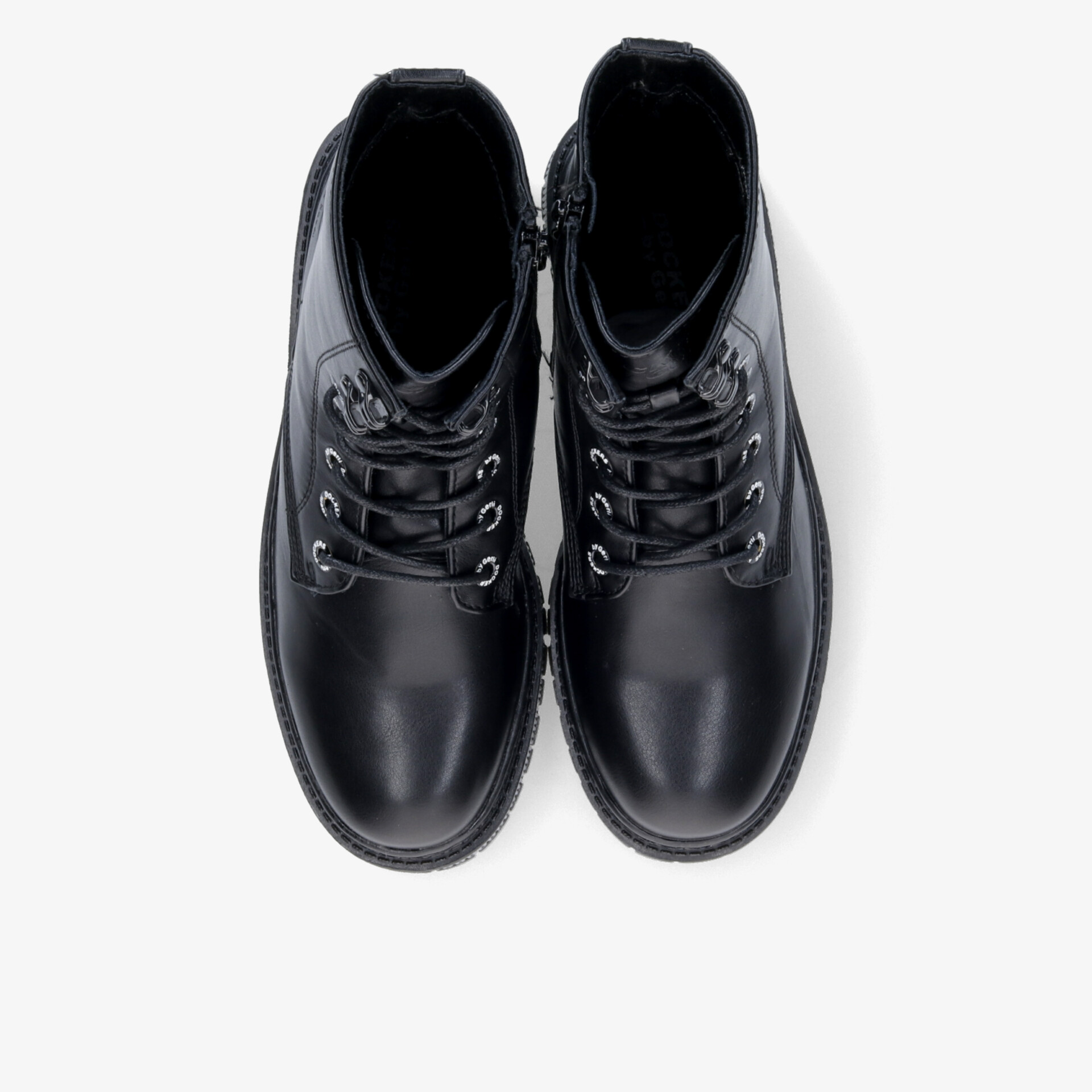 Dockers Damen Biker Boots schwarz
