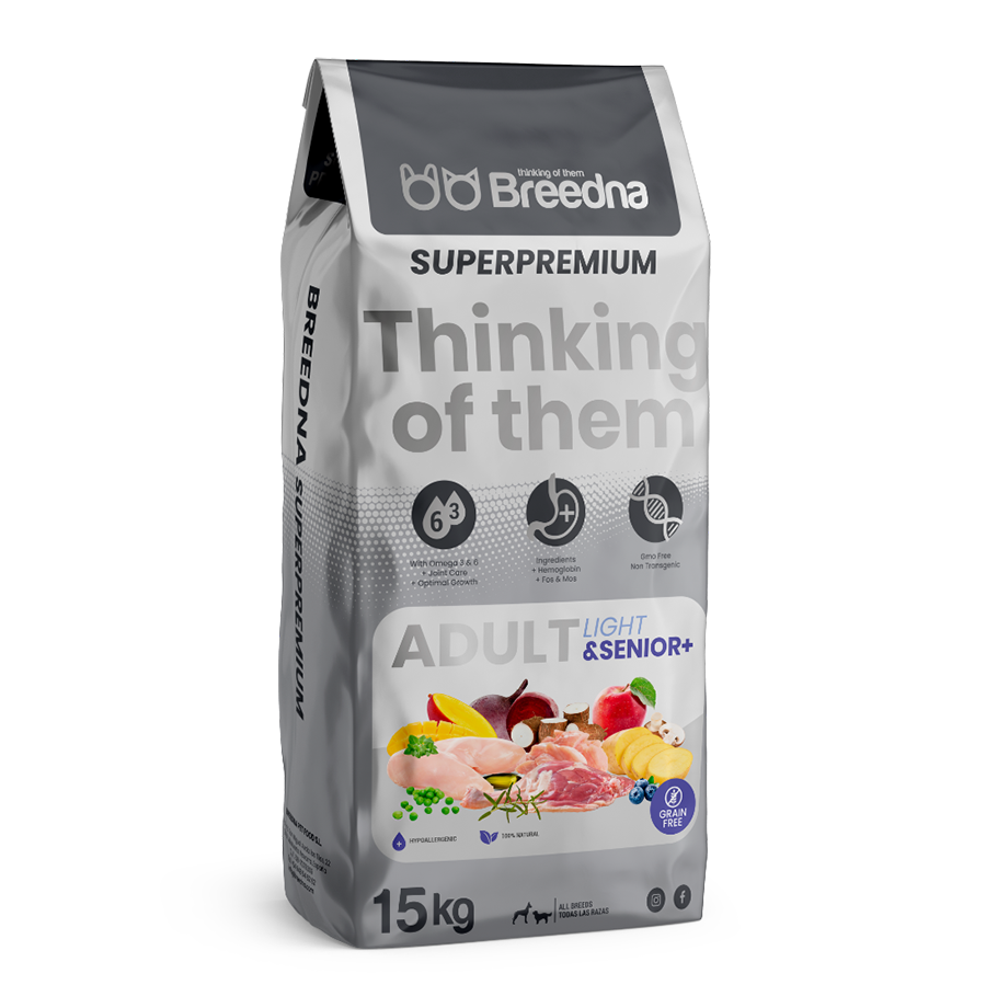 Ração Breedna Grain Free Light & Senior para Cães