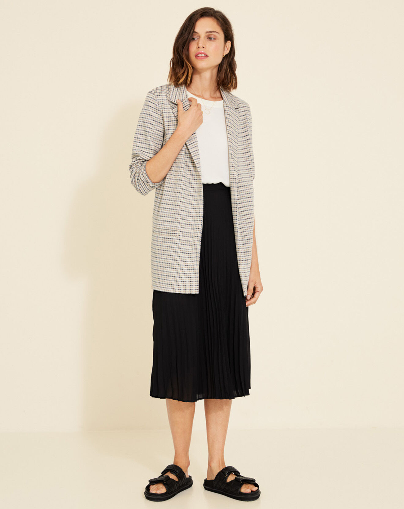Yerse Blazer Mickaela à carreaux multicolore
