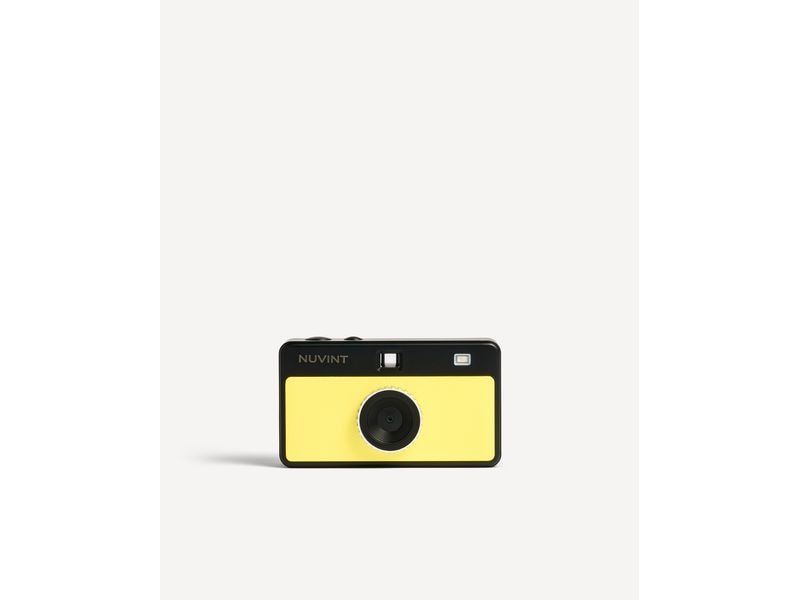 Nuvint Digitalkamera Weiches Gelb Bildschirmlose Digitalkamera, die wie eine analoge Kamera aussieht