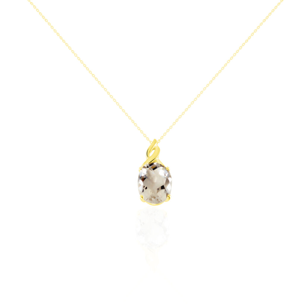 Collier Or Jaune Uma Quartz