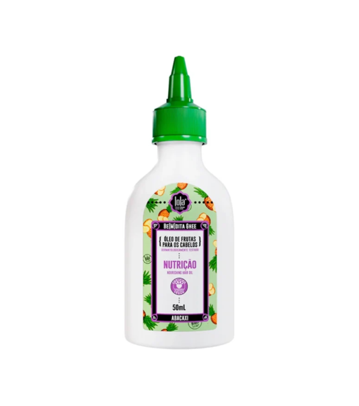 Lola Cosmetics - *Be(m)dita Ghee* - Óleo capilar de frutas - Abacaxi