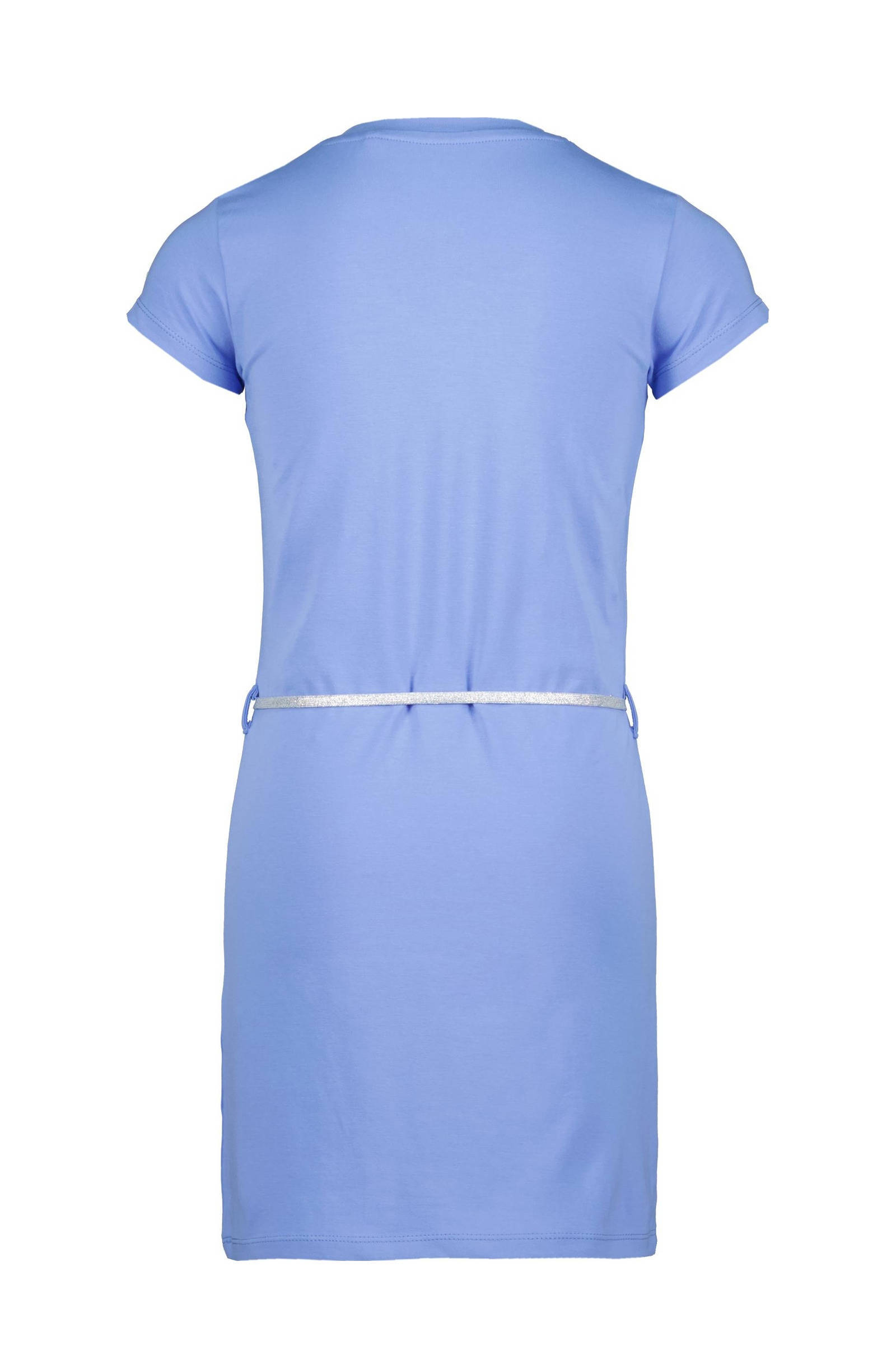 4PRESIDENT jurk blauw/roze/wit