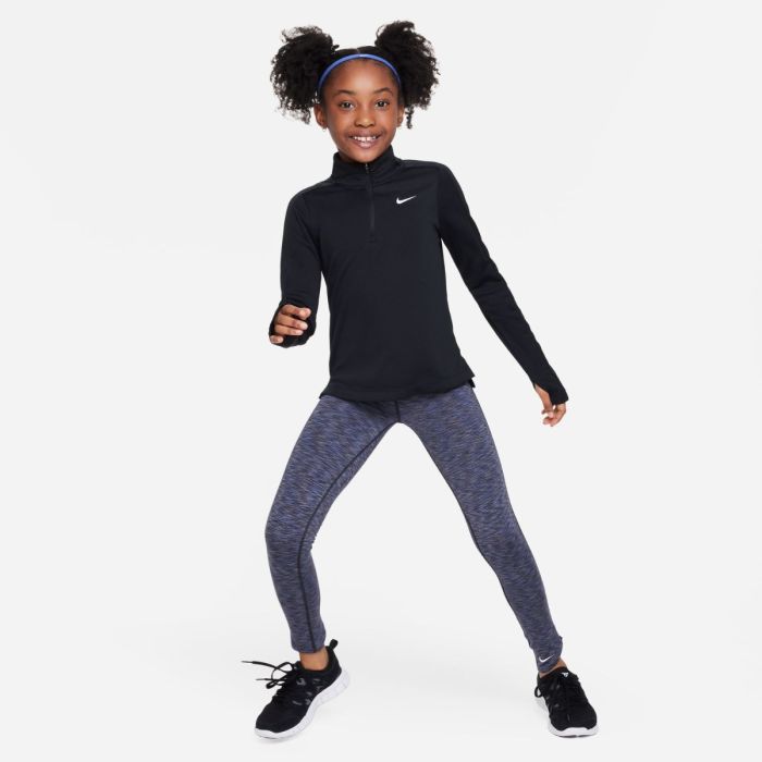 Nike Junior Trøjer Dri-FIT Long Sleeve Half Zip Top Sort