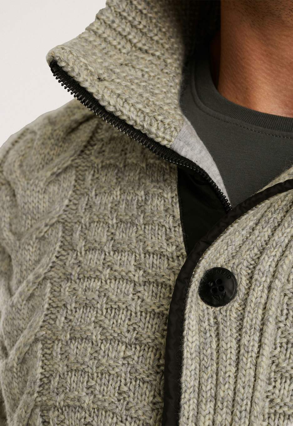 PME Legend Yarn Knit Zip Vest