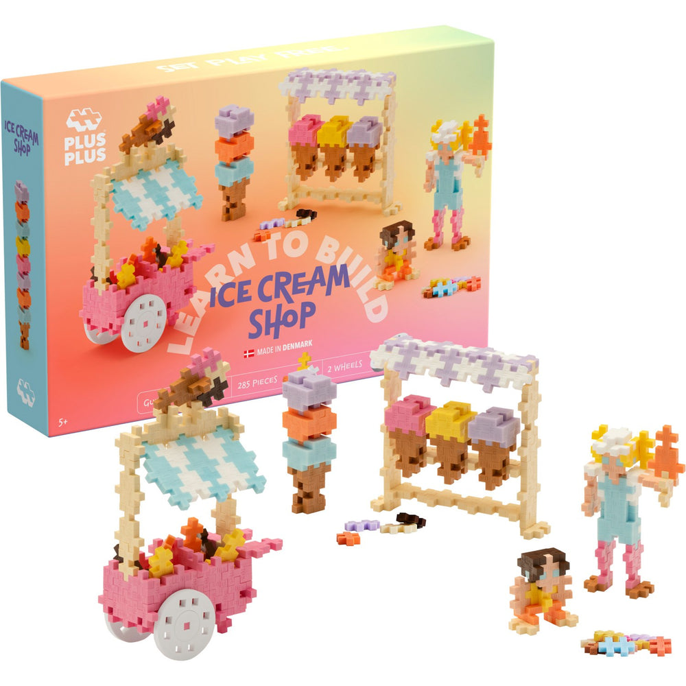 Køb Plus-Plus Learn To Build Ice Cream Shop
