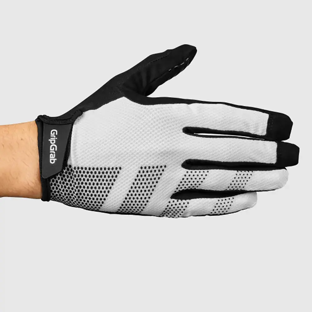 GripGrab Ride RC Lite Padded MTB Zomer Fietshandschoenen Lange Vingers Wit