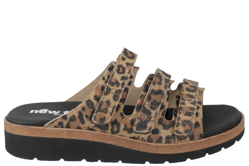 NEW FEET SLENTERS MED TRE REMME I LEOPARD