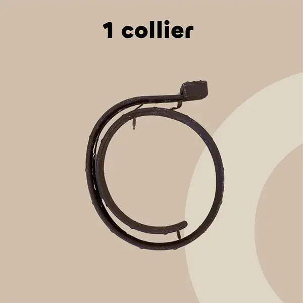 Biovetol - Antiparasitário - Coleira para Cães de Pequeno Porte (38 cm marrom) - 1 unidade