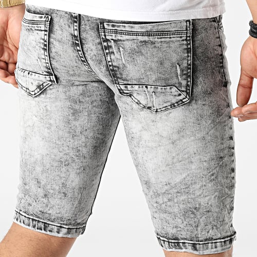 Short Jean E7776 Gris