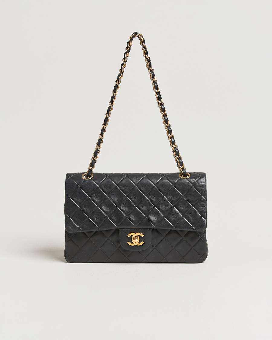 Chanel Pre-Owned Classic Double Flap Medium Lambskin Black