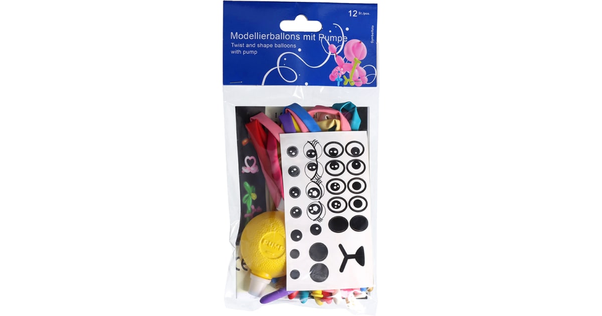 Modellierballons mit Pumpe
