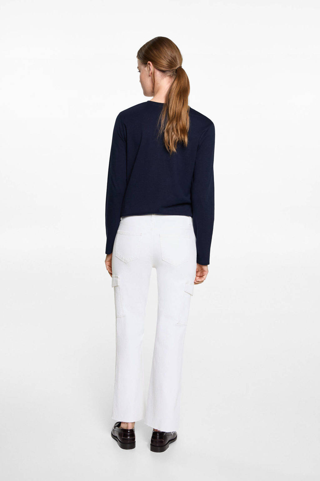 MANGO TEEN straight regular waist wit