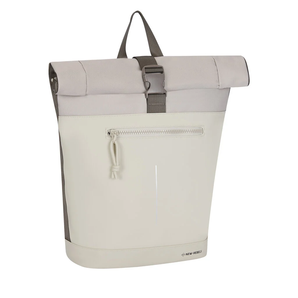 New Rebels Backham New York Rolltop Backpack Salie Beige – Beige